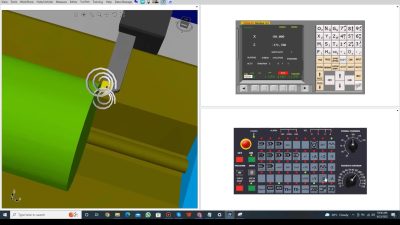 شبیه سازی قطعه در SSCNC، نرم افزار پیشرفته شبیه سازی CNC برای کدنویسی G-CODE